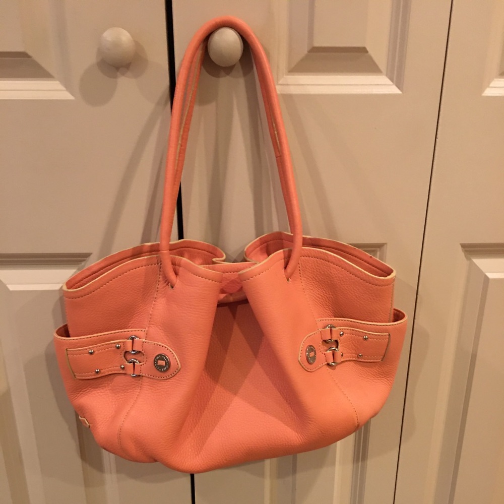 SOLD Cole Han Leather Peach Handbag